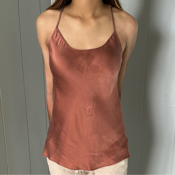 Elam | Mauve Silk Cami Size S - Picture 2 of 4